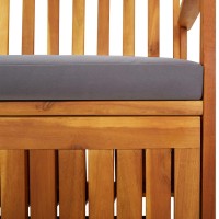 vidaXL Storage Bench with Cushion 58.3