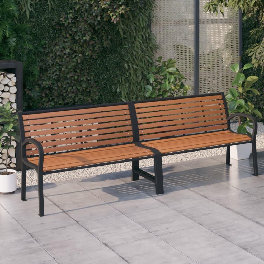 vidaXL Twin Patio Bench 98.8