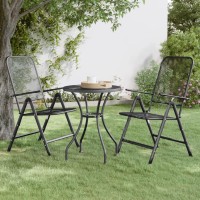 Vidaxl Patio Table 23.6X28.3 Expanded Metal Mesh Anthracite