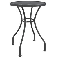 Vidaxl Patio Table 23.6X28.3 Expanded Metal Mesh Anthracite