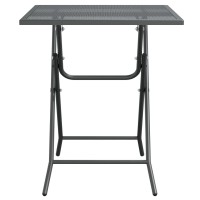 Vidaxl Patio Table 23.6X23.6X28.3 Expanded Metal Mesh Anthracite