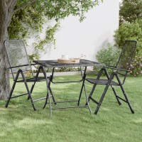 Vidaxl Patio Table 31.5X31.5X28.3 Expanded Metal Mesh Anthracite