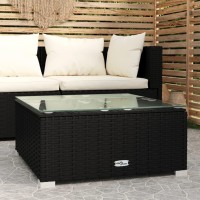 vidaXL Patio Coffee Table Black 23.6