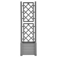 vidaXL Garden Planter with Trellis 16.9