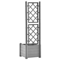 vidaXL Garden Planter with Trellis 16.9