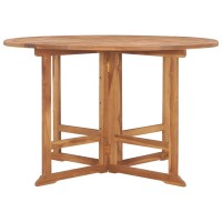 Vidaxl Folding Patio Dining Table 43.3X29.5 Solid Wood Teak