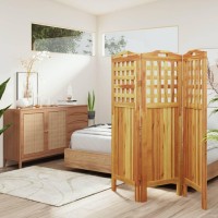 Vidaxl 3-Panel Room Divider 47.8X0.8X45.3 Solid Wood Acacia