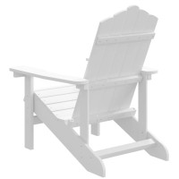 vidaXL Patio Adirondack Chair HDPE White