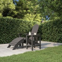 vidaXL Patio Adirondack Table Anthracite 15