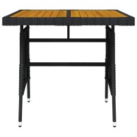 vidaXL Patio Table Black 27.6