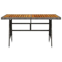 vidaXL Patio Table Gray 51.2