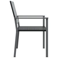 vidaXL Patio Chairs 6 pcs Black 21.3