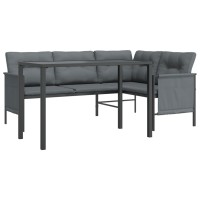 Vidaxl 2 Piece Patio Dining Set Anthracite Steel