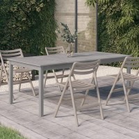 vidaXL Patio Table Gray 78.7