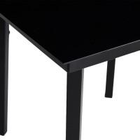 vidaXL Patio Dining Table Black 55.1