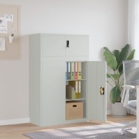 vidaXL File Cabinet Light Gray 35.4