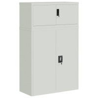 vidaXL File Cabinet Light Gray 35.4