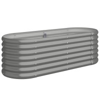 vidaXL Garden Raised Bed Powder-coated Steel 44.9