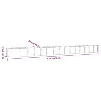 vidaXL Garden Raised Bed Powder-coated Steel 244.1