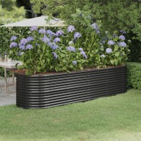 vidaXL Garden Raised Bed Powder-coated Steel 116.5