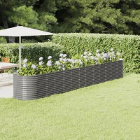 vidaXL Patio Raised Bed Powder-coated Steel 201.6