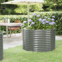 vidaXL Garden Raised Bed Powder-coated Steel 39.4