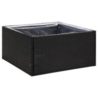 vidaXL Garden Planter Black 31.5