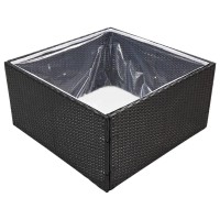 vidaXL Garden Planter Black 31.5