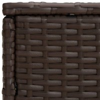 vidaXL Side Tables 3 pcs Brown Poly Rattan