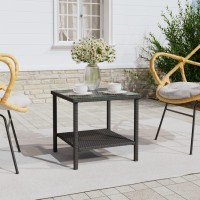 vidaXL Side Table Black 17.7