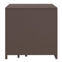 vidaXL Nesting Tables 3 pcs Brown Poly Rattan