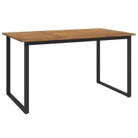 Vidaxl Patio Table With U-Shaped Legs 55.1X31.5X29.5 Solid Wood Acacia