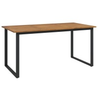 Vidaxl Patio Table With U-Shaped Legs 63X31.5X29.5 Solid Wood Acacia