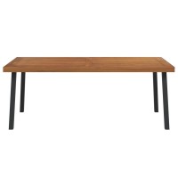 Vidaxl Patio Table 78.7X39.4X29.5 Solid Wood Acacia