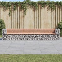 vidaXL Patio Bench Gabion Design 136.6