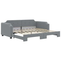 vidaXL Daybed with Trundle Light Gray 39.4