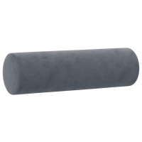 vidaXL 2-Seater Sofa with Throw Pillows Dark Gray 47.2