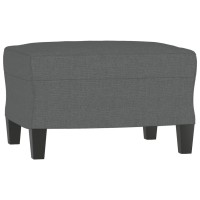 vidaXL Sofa Chair with Footstool Dark Gray 23.6