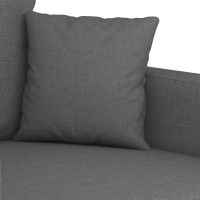 vidaXL 3 Piece Sofa Set with Pillows Dark Gray Fabric