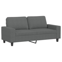 vidaXL 3 Piece Sofa Set Dark Gray Fabric