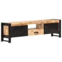 Vidaxl Tv Cabinet 55.1X11.8X15.7 Rough Mango Wood