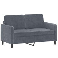 vidaXL 3 Piece Sofa Set Dark Gray Velvet