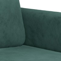 vidaXL 2 Piece Sofa Set Dark Green Velvet