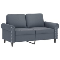 vidaXL 3 Piece Sofa Set with Pillows Dark Gray Velvet