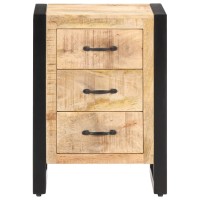 Vidaxl Bedside Cabinet 15.7X13.8X21.7 Solid Mango Wood