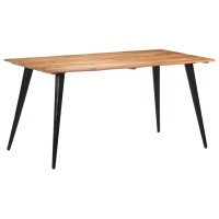 vidaXL Dining Table with Live Edges 63