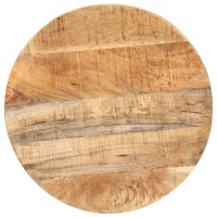 Vidaxl Bistro Table Round 19.7X29.5 Rough Mango Wood