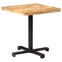 Vidaxl Bistro Table Square 27.6X27.6X29.5 Rough Mango Wood