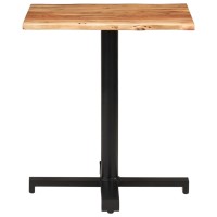 Vidaxl Bistro Table With Live Edges 27.6X27.6X29.5 Solid Acacia Wood