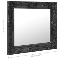 vidaXL Wall Mirror Baroque Style 23.6